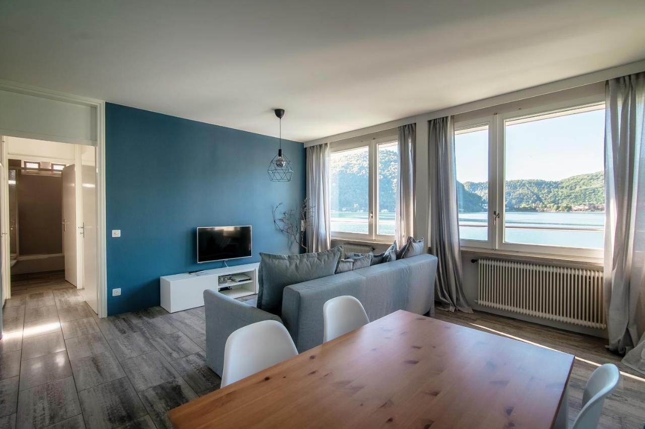 La Finestra Blu By Quokka 360 - With A Panoramic Lake View Διαμέρισμα Ponte Tresa Εξωτερικό φωτογραφία