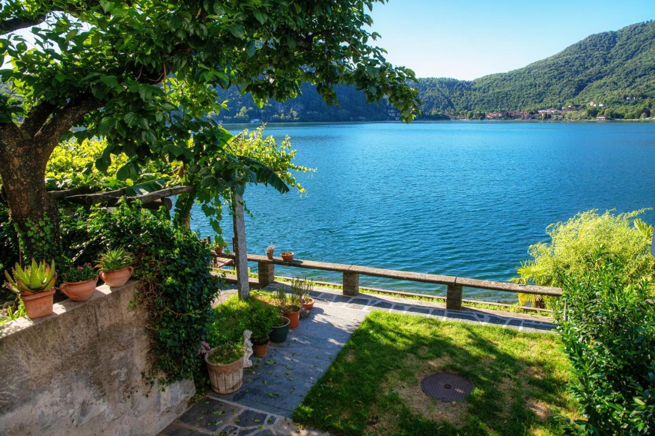 La Finestra Blu By Quokka 360 - With A Panoramic Lake View Διαμέρισμα Ponte Tresa Εξωτερικό φωτογραφία